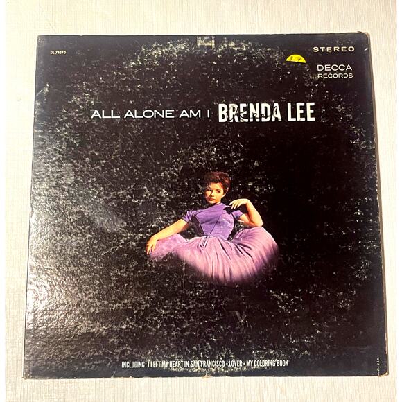 Brenda Lee – All Alone Am I Vinyl LP – 33 RPM – Decca Records – 1962 - Picture 1 of 1